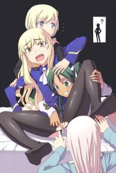 Rule 34 | 00s, 5girls, ?, anus, bad id, bad pixiv id, bed, blonde hair, blue eyes, clothing aside, crotch seam, eila ilmatar juutilainen, erica hartmann, feet, fingering, fondoler, fondolger, francesca lucchini, gang rape, glasses, green eyes, green hair, grin, group sex, hand on another&#039;s head, hands on own hips, highres, imminent rape, legs, long hair, multiple girls, no shoes, open mouth, panties, panties aside, pantyhose, perrine h. clostermann, pussy, rape, restrained, sakamoto mio, shadow, short hair, silhouette, smile, socks, spread legs, strike witches, surprised, tears, thighhighs, torn clothes, torn legwear, twintails, uncensored, underwear, uniform, walk-in, white hair, white panties, world witches series, yellow eyes, yuri