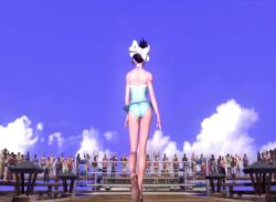 Rule 34 | 1girl, 3d, aihara makoto, animated, artist request, ass, beach, black eyes, black hair, bow, breasts, hair bow, konami, medium breasts, modeling, one-piece swimsuit, outdoors, rumble roses, rumble roses xx, sound, swimsuit, tagme, video