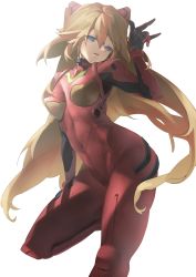 Rule 34 | 1girl, absurdres, alternate hair length, alternate hairstyle, artist request, blue eyes, breasts, brown hair, empty eyes, expressionless, hair ornament, highres, lips, long hair, looking at viewer, neon genesis evangelion, open mouth, plugsuit, shiny clothes, solo, souryuu asuka langley, two side up, very long hair, wide hips