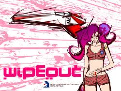 Rule 34 | genk, hand in pants, purple hair, short shorts, shorts, solo, tetsuo arial, wipeout