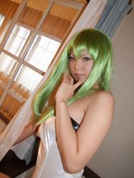 Rule 34 | c.c., code geass, cosplay, green hair, kohina, photo (medium), swimsuit