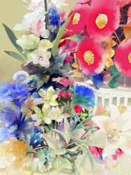 Rule 34 | bad id, bad pixiv id, bouquet, flower, highres, lily (flower), no humans, saiga tokihito, still life, tagme