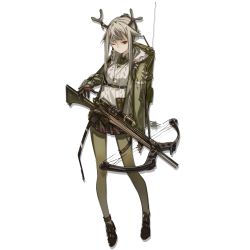 Rule 34 | 1girl, ankle boots, antennae, antlers, aran sweater, arknights, azling, backpack, bag, black footwear, black gloves, black skirt, boots, bow (weapon), breasts, cable knit, closed mouth, collared shirt, crossbow, expressionless, eyeliner, firewatch (arknights), full body, gloves, green eyes, green jacket, green pantyhose, green shirt, grey hair, hair flaps, holding, holding weapon, hood, hood down, hooded jacket, horns, jacket, jewelry, long hair, long sleeves, looking at viewer, makeup, medium breasts, mole, mole under eye, necklace, one eye closed, pantyhose, ponytail, shirt, short hair with long locks, sidelocks, skirt, solo, sweater, tachi-e, transparent background, weapon, white sweater