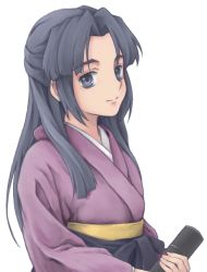 Rule 34 | asakura ryouko, blue eyes, blue hair, japanese clothes, kimono, long hair, lowres, porocha, solo, suzumiya haruhi no yuuutsu