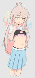 Rule 34 | 1girl, absurdres, ahoge, black bra, blue skirt, bra, cat cutout, cat lingerie, cleavage cutout, clothes lift, clothing cutout, commentary, cropped legs, embarrassed, english commentary, frilled bra, frills, highres, long hair, meme attire, mindboxxes, navel, onii-chan wa oshimai!, oyama mahiro, pleated skirt, shirt, shirt lift, skirt, solo, stomach, underwear, white shirt