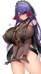 Rule 34 | 1girl, absurdres, breasts, commentary, commentary request, covered erect nipples, highres, huge breasts, kaguya (kyonyuu fantasy burst), kyonyuu fantasy, kyonyuu fantasy burst x, leotard, pyz (cath x tech), solo