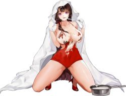 Rule 34 | 1girl, :p, bed sheet, breasts, cleavage, clothing cutout, collarbone, cooking pot, covered navel, crazy eyes, empty eyes, full body, game cg, gloves, gluteal fold, groin tendon, hair in own mouth, high heels, highres, holding, holding knife, icing, kneeling, knife, large breasts, last origin, long hair, looking at viewer, official alternate costume, official art, one-piece swimsuit, purple eyes, red footwear, red one-piece swimsuit, rorobomb, sanpaku, scissors lise, see-through swimsuit, shiny skin, side cutout, side ponytail, simple background, solo, swimsuit, tachi-e, toeless footwear, tongue, tongue out, torn clothes, torn swimsuit, transparent background, very long hair, wardrobe malfunction, white gloves, yandere