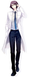 Rule 34 | bian (artist), coat, durarara!!, glasses, kishitani shinra, necktie, short hair