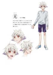 Rule 34 | 1boy, character sheet, full body, karneval, lowres, male focus, nai (karneval), red eyes, solo, standing, transparent background, white hair