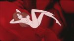 Rule 34 | 1girl, animated, arms up, brown hair, dress, highres, long hair, lupin iii, mamo williams, mine fujiko, nipples, nude, red dress, surprised, video, video
