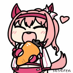 Rule 34 | 1girl, animal ears, animated, animated gif, carrot, closed eyes, heart, long hair, lowres, navel, open mouth, seseren, tail, tail wagging, twitching