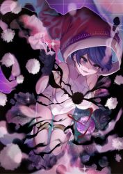Rule 34 | 1girl, armlet, bare shoulders, black gloves, blue eyes, blue hair, blush, breasts, bright pupils, collarbone, commentary request, commission, covered navel, doremy sweet, dream soul, dream world (touhou), dress, dripping, eyelashes, floating, flower, gloves, hat, ishikawa sparerib, large breasts, leotard, looking to the side, nightcap, open mouth, orb, polka dot, pom pom (clothes), red hat, short hair, sideboob, skeb commission, solo, sparkle, symbol-shaped pupils, tail, tapir tail, thighlet, touhou, turtleneck, white dress, white leotard, white pupils