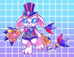 Rule 34 | blue eyes, clown, digimon, digimon (creature), gloves, hat, holy ring, ribbon, tailmon, toy