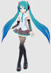 Rule 34 | 1girl, 3d, aqua eyes, aqua hair, aqua necktie, bare shoulders, black footwear, black skirt, black sleeves, black thighhighs, boots, breasts, commentary request, detached sleeves, frilled skirt, frills, full body, hair between eyes, hands on own hips, hatsune miku, hatsune miku (vocaloid4), headset, highres, long hair, long sleeves, looking at viewer, medium breasts, mikumikudance (medium), miniskirt, mintlentil, necktie, shoulder tattoo, simple background, skirt, smile, solo, tattoo, thigh boots, thighhighs, v4x, very long hair, vest, vocaloid, lat model (mikumikudance), white background, white vest