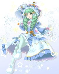 Rule 34 | 1girl, animal ears, animal hands, cat ears, cat paws, cat tail, drill hair, facing to the side, fake animal ears, fake tail, fire emblem, fire emblem: three houses, fire emblem heroes, flayn (fire emblem), flayn (halloween) (fire emblem), green eyes, green hair, hair ornament, hairclip, highres, kakiko210, looking to the side, nintendo, official alternate costume, open mouth, solo, swept bangs, tail, twin drills, umbrella