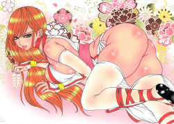 Rule 34 | 1girl, ass, breasts, dead or alive, highres, huge breasts, kasumi (doa), kyo, kyo (osaka), long hair, solo