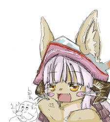 Rule 34 | 10s, artist request, rabbit, furry, long hair, made in abyss, nanachi (made in abyss), pink hair