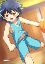Rule 34 | 1boy, artist request, basketball, basketball uniform, character request, child, male focus, rou-kyuu-bu!, solo, source request, sportswear, tagme
