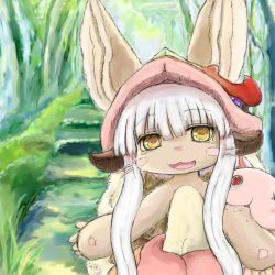 Rule 34 | 10s, artist request, brown eyes, rabbit, furry, made in abyss, mitty (made in abyss), nanachi (made in abyss), white hair