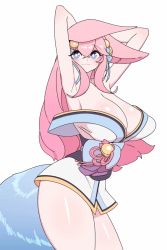 Rule 34 | 1girl, :3, ahri (league of legends), alternate costume, animal ears, animated, armpits, arms behind head, bare shoulders, bell, blinking, blue eyes, blue tail, bouncing breasts, breasts, closed mouth, collarbone, curvy, dancing, facial mark, fox ears, fox girl, fox tail, hair bell, hair ornament, hair ribbon, happy, huge breasts, japanese clothes, kimono, kitsune, league of legends, long hair, looking at viewer, looping animation, low neckline, me!me!me!, meme, obi, off shoulder, open mouth, panties, panty peek, pink hair, ribbon, sash, shiny skin, short kimono, sidelocks, simple background, sleeveless, smile, solo, spirit blossom ahri, tail, thick thighs, thighs, underwear, whisker markings, wide hips, yabby