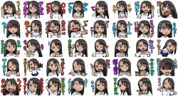 Rule 34 | &gt; &lt;, ..., 774 (nanashi), diamond mouth, :p, blush, brown eyes, brown hair, chopsticks, closed eyes, expressions, food, frown, hair ornament, hairclip, ijiranaide nagatoro-san, laughing, line (naver), looking down, multiple views, musical note, nagatoro hayase, noodles, o3o, one eye closed, own hands together, pointing, quaver, ramen, salute, shaded face, sigh, smile, smirk, smug, sparkle, sparkling eyes, sweat, tan, tears, thumbs up, tongue, tongue out, translation request
