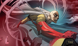 Rule 34 | aang, avatar: the last airbender, avatar legends, bag, bald, battle, cape, captain falcon, clenched teeth, cloud, commentary, crossover, debris, deviantart username, elgrimlock, english commentary, fake screenshot, gloves, grocery bag, highres, holding, holding bag, motion blur, mountain, official style, one-punch man, parody, saitama (one-punch man), shopping bag, signature, smoke, standing, superhero costume, sweatdrop, tagme, teeth, turning head, uniform
