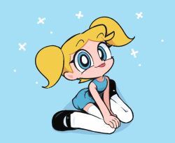 Rule 34 | bubbles (ppg), powerpuff girls, sticking out tongue, tongue