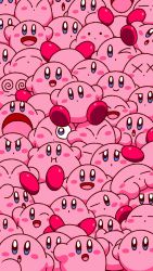 Rule 34 | :i, @ @, blue eyes, blush stickers, closed mouth, dot mouth, closed eyes, highres, kirby, kirby (series), nintendo, one eye closed, open mouth, smile, too many, x x, yutakunatu