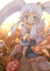 Rule 34 | 10s, 1girl, bad id, bad pixiv id, blue eyes, blue hair, brooch, crown, cure princess, earrings, flower, happinesscharge precure!, heart, heart brooch, hyp, jewelry, long hair, looking at viewer, magical girl, matching hair/eyes, open mouth, precure, shirayuki hime, skirt, smile, solo, twintails