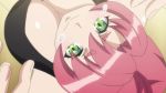 Rule 34 | 1girl, animated, sound, bouncing, bouncing breasts, breasts, cleavage, green eyes, highres, huge breasts, kandagawa jet girls, large breasts, manpuku kuromaru, open mouth, pink hair, video, video