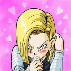Rule 34 | 1girl, android 18, cum, cum in mouth, dragon ball, dragonball z, fellatio, lowres, oral, penis, uncensored