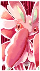 Rule 34 | artist name, artsy-theo, colored sclera, creatures (company), game freak, gen 7 pokemon, lurantis, nintendo, no humans, orchid mantis, pink sclera, pokemon, pokemon (creature), pokemon sm, red eyes