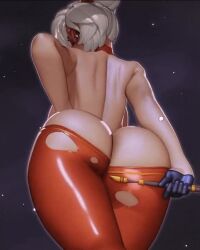 Rule 34 | 1girl, 3d, animated, ass, ass shake, bodysuit, breasts, butt crack, curvy, female focus, flute, glasses, gloves, huge ass, instrument, jiggle, large breasts, looking at viewer, looking down, nintendo, parted lips, purah, pussy, red eyes, rushzilla, short hair, solo, tagme, the legend of zelda, the legend of zelda: tears of the kingdom, torn clothes, video, white hair, wide hips