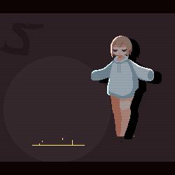 Rule 34 | 1girl, alcohol, animated, animated gif, aqua sweater, bare legs, beer, brown hair, closed eyes, drawstring, floating hair, glitch, looping animation, lowres, original, pixel art, shadow, short hair, sleeves past fingers, sleeves past wrists, solo, sotie, sweater, wind