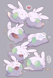 Rule 34 | !, !!, &gt; &lt;, ..., ^ ^, akadako, animal focus, black eyes, blush, blush stickers, cheek-to-cheek, closed eyes, closed mouth, creatures (company), drooling, expressions, closed eyes, from side, game freak, gen 6 pokemon, goomy, happy, heads together, heart, highres, light blush, looking at another, motion lines, nintendo, no humans, notice lines, one-hour drawing challenge, open mouth, pokemon, pokemon (creature), profile, slug, smile, speech bubble, spoken heart, squiggle, surprised, sweatdrop, thought bubble, turn pale
