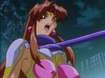 Rule 34 | 1990s (style), animated, ass, bouncing breasts, breasts, choujin gakuen gowcaizer, covered erect nipples, fighting, hip focus, large breasts, panties, restrained, retro artstyle, son karin, tentacles, thighs, thong, underwear, upskirt, video