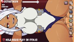 Rule 34 | animated, bent over, bodysuit, boku no hero academia, bouncing breasts, breasts, clitoris, clothed sex, clothes lift, dark skin, doggystyle, dotart, dripping, highres, hole house, legs, legs apart, mirko, moaning, nipples, older woman and younger man, orgasm, pussy, pussy juice, rabbit, rabbit ears, rabbit girl, sex, sex from behind, sound, tagme, tight clothes, vaginal, video, wet