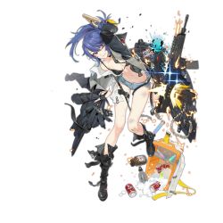 Rule 34 | 1girl, airburst grenade launcher, arm behind head, arm up, assault rifle, bandaid, bare shoulders, belt, bikini, black bikini, black footwear, black gloves, blouse, blue hair, blue shorts, bolt-action grenade launcher, bolt action, boot straps, boots, breasts, broken, broken glass, buckle, bullpup, burst fire gun, burst fire rifle, cable, can, carbine, chemicals, clothes pin, clothes writing, coat, collarbone, computerized scope, cooking off, cooler, cross-laced footwear, daewoo k11, damaged, denim, denim shorts, destruction, dirty, dr pepper, drink can, earrings, electricity, embers, explosion, explosive, fingerless gloves, fire, full body, girls&#039; frontline, glass, glass shards, gloves, grenade launcher, grey coat, gun, head tilt, holding, holding clothes, holding coat, holding gun, holding weapon, ice, jewelry, k11 (girls&#039; frontline), knee boots, lace-up boots, ladic, leaning forward, leather choker, lightning, long coat, long hair, long shirt, malfunction, medium breasts, messy hair, multi-weapon, multimeter, multiple-barrel firearm, multiple straps, name tag, off shoulder, official art, one eye closed, open clothes, open coat, open fly, open shirt, parted lips, personification, pouch, precision-guided firearm, purple eyes, rifle, scope, see-through, shards, shells, shirt, short-barreled rifle, short shorts, shorts, side ponytail, sidelocks, sight (weapon), single earring, single fingerless glove, skindentation, smart scope, smirk, soda can, solo, sparkle, sparks, standing, stomach, sweat, swimsuit, telescopic sight, test tube, thermal weapon sight, thigh strap, thighs, torn clothes, torn coat, transparent background, trench coat, trigger discipline, underbarrel assault rifle, underbarrel rifle, vial, weapon, white shirt