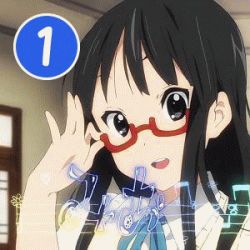 Rule 34 | 1girl, akiyama mio, alternate hairstyle, animated, animated gif, bass guitar, black eyes, black hair, blush, crying, expressions, closed eyes, glasses, hat, hime cut, instrument, japanese clothes, k-on!, kimono, long hair, lowres, non-repeating animation, open mouth, ponytail, school uniform, screencap, skirt, smile, solo, swimsuit, tears, thighhighs, uniform, very long hair