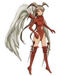 Rule 34 | 1girl, angel wings, argyle, argyle clothes, argyle cutout, bad id, bad pixiv id, bodysuit, boots, breasts, chiisanpo, clothing cutout, collarbone, covered navel, final fantasy, final fantasy tactics, full body, gloves, grey eyes, groin, head wings, highleg, highleg leotard, holster, leotard, light smile, long hair, looking to the side, low twintails, parted bangs, parted lips, red eyes, red footwear, red leotard, red thighhighs, simple background, sketch, small breasts, smile, solo, standing, sword, thigh boots, thigh holster, thigh strap, thighhighs, turtleneck, twintails, ultima (fft), very long hair, weapon, white background, white hair, white wings, wings