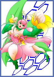 Rule 34 | 1girl, digimon, digimon (creature), fairy, female focus, flower, highres, lilimon, lilimon x-antibody, looking at viewer, monster girl, petals, plant, plant girl, solo