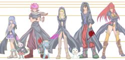 Rule 34 | 2boys, 3girls, animal, black hair, blonde hair, cat, charle (fairy tail), erza scarlet, fairy tail, gray fullbuster, happy (fairy tail), highres, long hair, long image, lucy heartfilia, multiple boys, multiple girls, natsu dragneel, pink hair, plue, red hair, short hair, spiked hair, wendy marvell, wide image