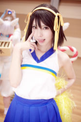 Rule 34 | cheerleader, cosplay, highres, mizuno shiro, photo (medium), skirt, suzumiya haruhi, suzumiya haruhi no yuuutsu
