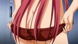 Rule 34 | 10s, animated, animated gif, ass, dressing, fukubiki! triangle: miharu after, long hair, pink hair, shinonome miharu