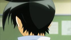 Rule 34 | 1boy, animated, animated gif, black hair, gakuran, kumagawa misogi, lowres, male focus, medaka box, school uniform, subtitled