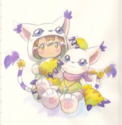 Rule 34 | animal ears, cat, cat ears, child, cosplay, digimon, digimon (creature), gloves, holy ring, tail, tailmon, tailmon (cosplay), yagami hikari, yagami hikari (cosplay)