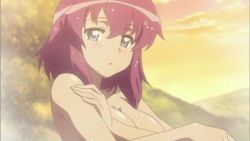 Rule 34 | animated, animated gif, blue eyes, breasts, henrietta de tristain, large breasts, lowres, nude, purple hair, zero no tsukaima
