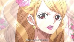 Rule 34 | 1girl, charlotte pudding, one piece, screencap, solo, twintails