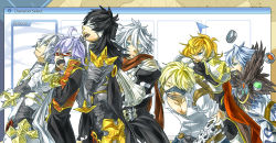 Rule 34 | 6+boys, alternate color, argyle, argyle clothes, argyle shirt, armor, assassin cross (ragnarok online), azumi on, belt, black cape, black coat, black hair, black pants, black shirt, blacksmith (ragnarok online), blindfold, blonde hair, blue eyes, blue hair, blue pants, breastplate, brown belt, brown gloves, cape, chainmail, character select, closed eyes, closed mouth, coat, commentary request, cowboy shot, cross, eyepatch, fur collar, gauntlets, glasses, gloves, grey eyes, hair between eyes, leg armor, light blue hair, light purple hair, long hair, long sleeves, looking at another, looking back, looking to the side, lord knight (ragnarok online), male focus, multicolored coat, multiple boys, open clothes, open mouth, open shirt, orange hair, pants, pauldrons, priest (ragnarok online), ragnarok online, red-framed eyewear, red cape, red coat, red eyes, red scarf, rune knight (ragnarok online), scarf, shirt, short hair, short sleeves, shoulder armor, skull, smile, sorcerer (ragnarok online), spiked pauldrons, two-tone coat, unbuttoned, unbuttoned shirt, vambraces, waist cape, white cape, white hair, white shirt