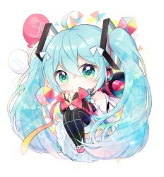 Rule 34 | 1girl, 39, ahoge, aqua eyes, aqua hair, balloon, bare shoulders, beamed eighth notes, beamed sixteenth notes, black sleeves, bow, bowtie, chibi, commentary, cube, detached sleeves, eighth note, frilled skirt, frills, full body, hair ornament, hatsune miku, headphones, heart, heart in eye, hugging own legs, layered skirt, long hair, magical mirai (vocaloid), magical mirai miku, magical mirai miku (2018), making-of available, musical note, own hands together, quarter note, ribbon, ruk (spi1116), shirt, shoulder tattoo, sitting, skirt, sleeveless, sleeveless shirt, speaker, striped clothes, striped thighhighs, symbol in eye, tattoo, thighhighs, transparent background, triangle, twintails, very long hair, vocaloid, white background